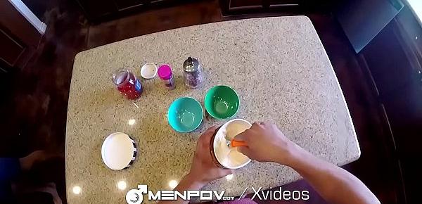  MenPOV Whip cream fuck in threesome